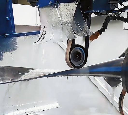 turbine blade polishing